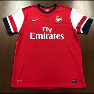 Nike Fly Emirates Arsenal Authentic Jersey Mens Lg